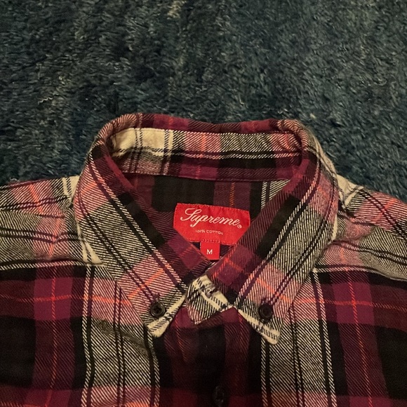 Purple Plaid Supreme Button Down - Picture 3 of 4